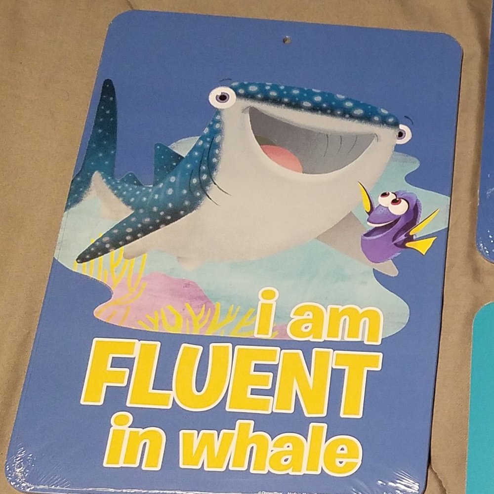 Three (3) Disney Pixar Finding Dory themed Wall Signs 8.5" W x 12.5" H - Picture 5 of 6